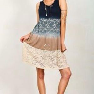 💥SOLD💥Umgee knit and lace dress